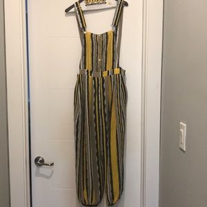 TOV Striped Jumpsuit